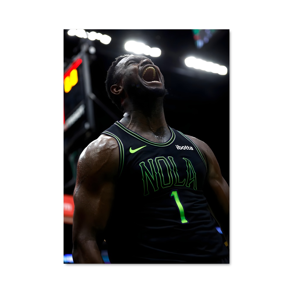 Poster Zion williamson – affiche Basketball